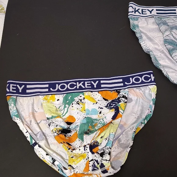 2 Pieces Jockey Microfiber Active Men’s Sport Brief Size Large  multicoloured - Picture 11 of 12